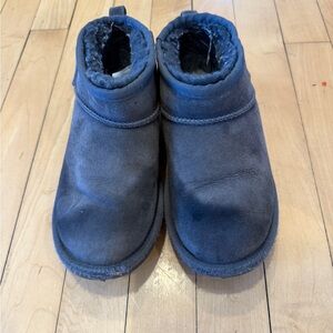 UGG grey kids ultra mini boot